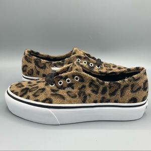 fuzzy leopard vans